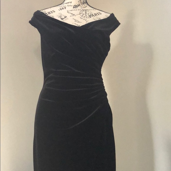 Black Halo Dresses & Skirts - Black halo velvet evening dress